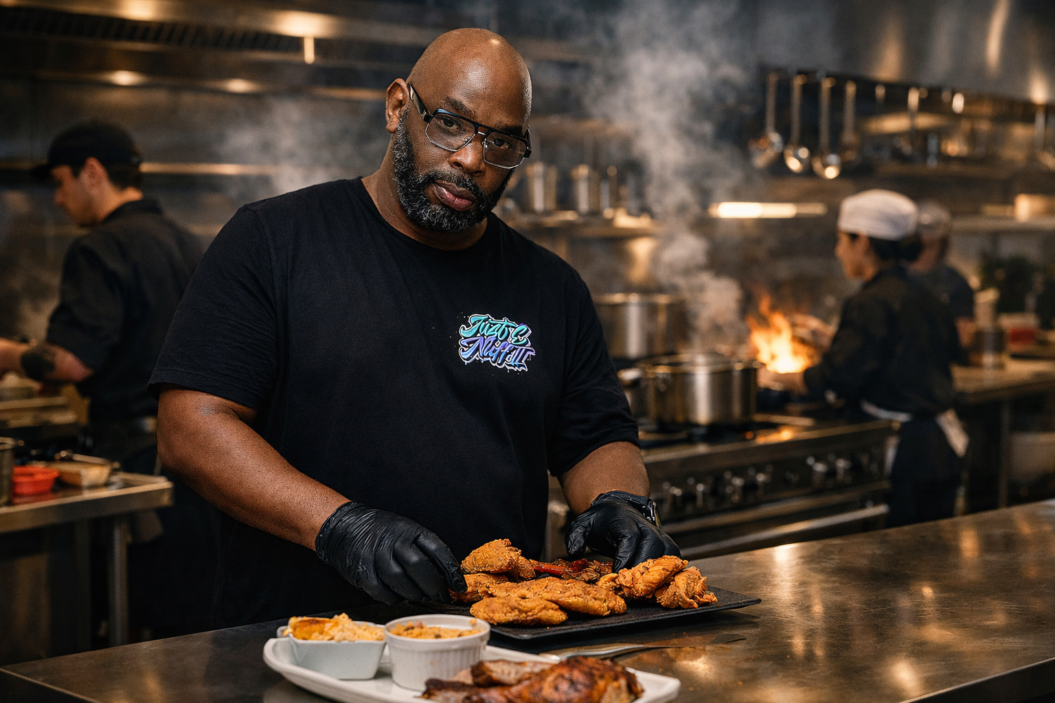 Todd Smith in his kitchen